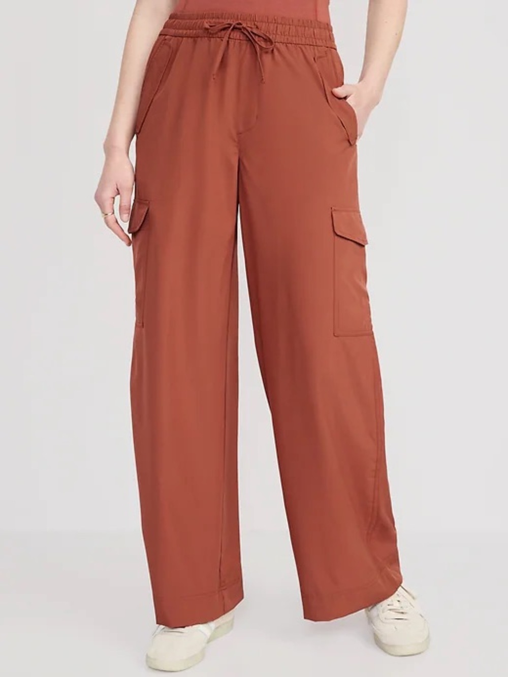 NWT Old Navy High-Waisted StretchTech Wide-Leg Cargo Pants